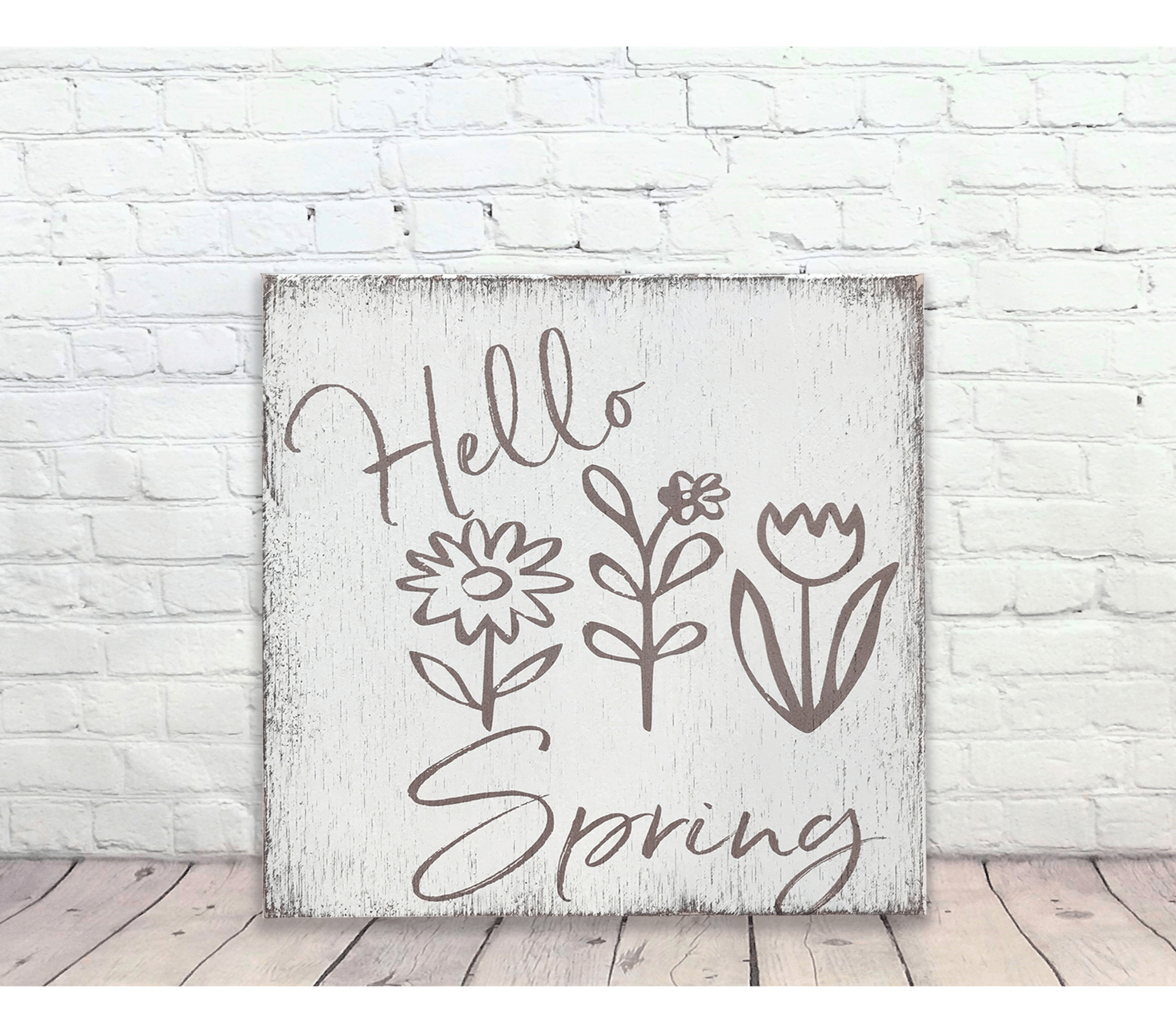 Hello Spring Wall Decor